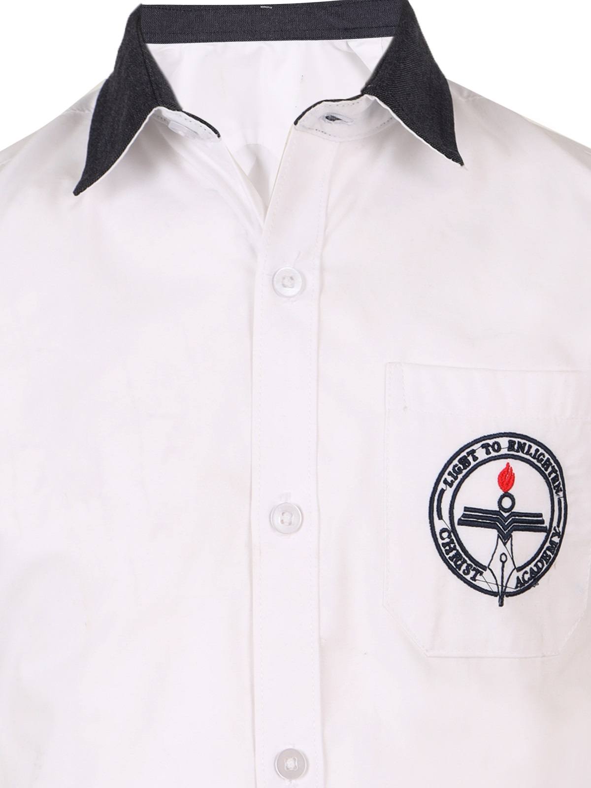 CHRIST ACADEMY KG Boys White Shirt - Image 3