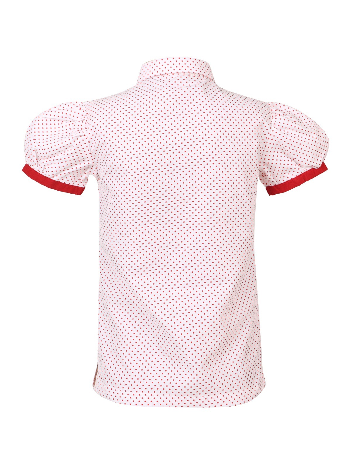 CHRIST ACADEMY KG Girls White Dotted Shirts - Image 2