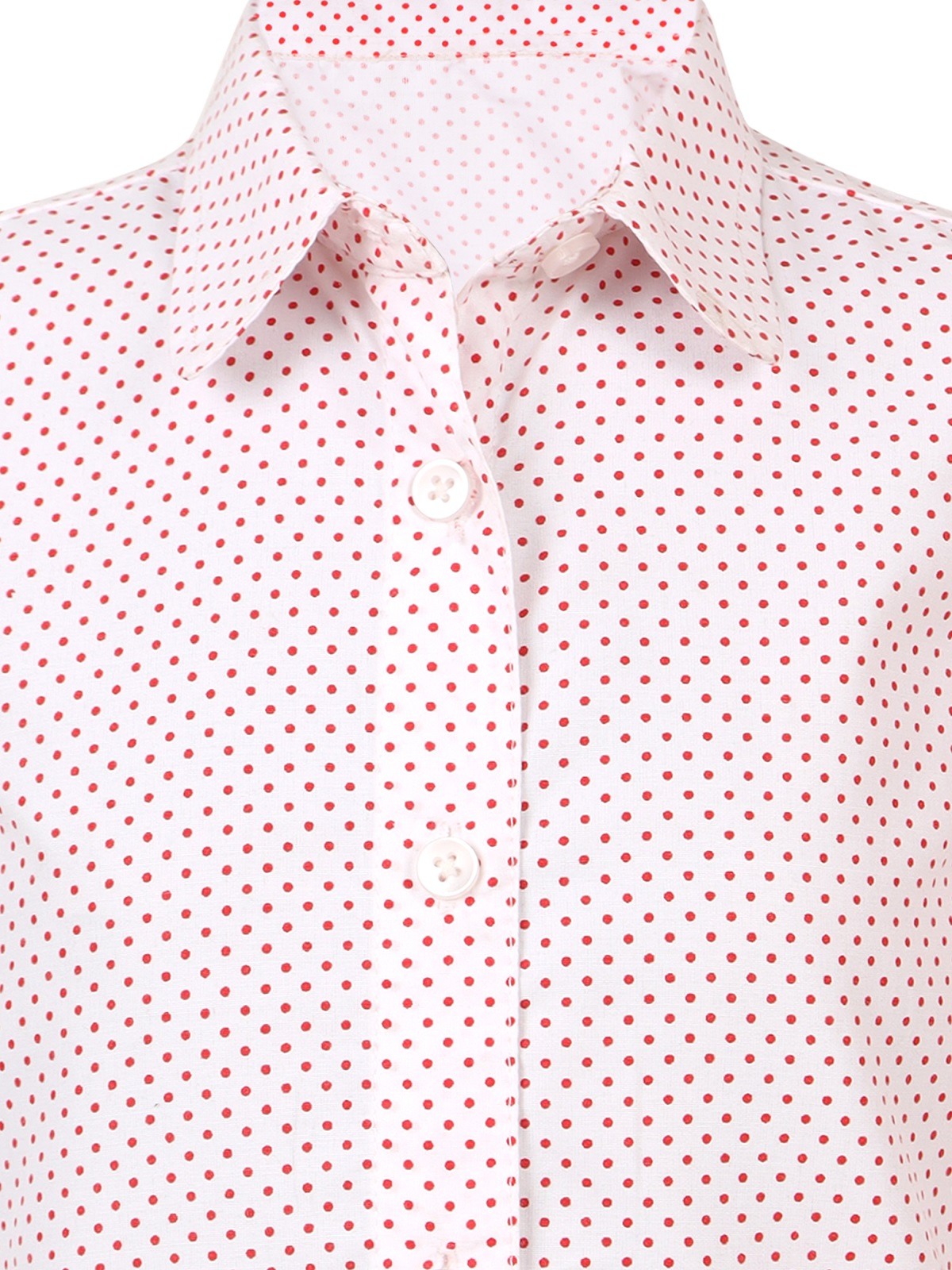 CHRIST ACADEMY KG Girls White Dotted Shirts - Image 3